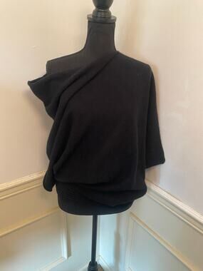 MerinoMink New Zealand Made Merino Possum Blend Asymmetrical Sweater Lagenlook